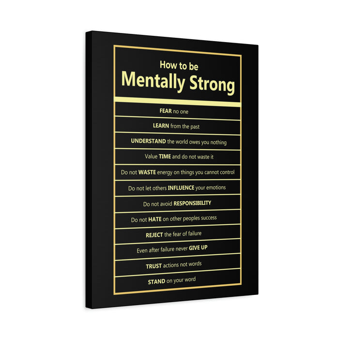 HOW TO BE MENTALLY STRONG