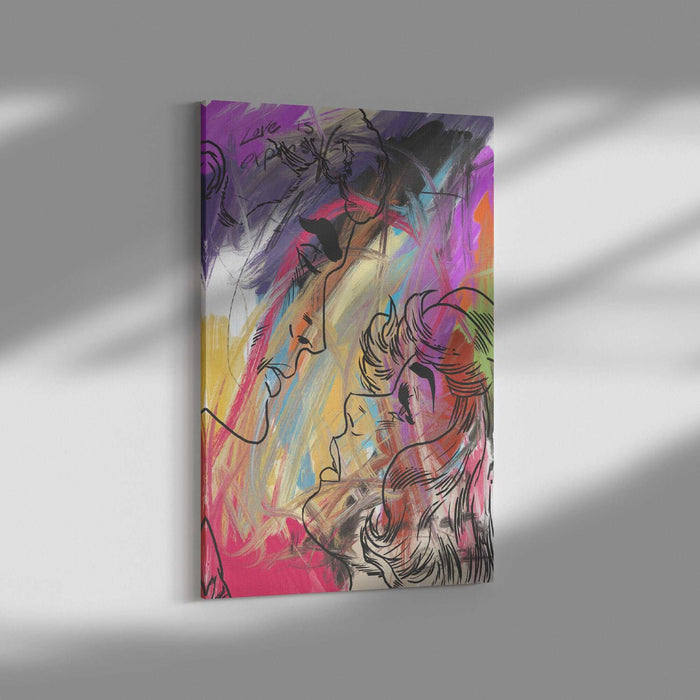 Abstract  Love Canvas Print