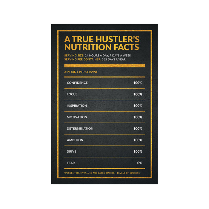 Hustlers Nutrition Facts