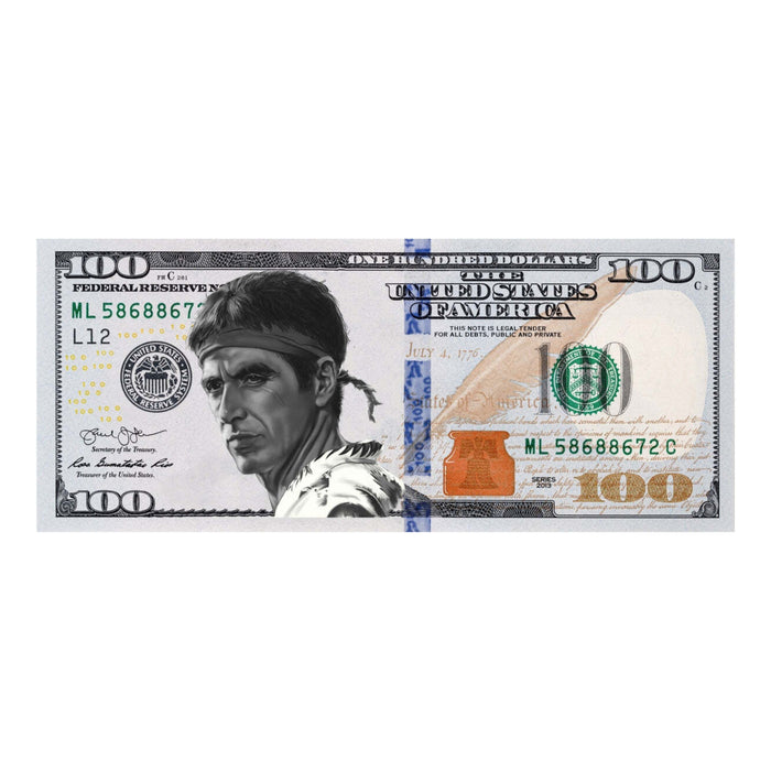 Scarface money Stretched Canvas Print