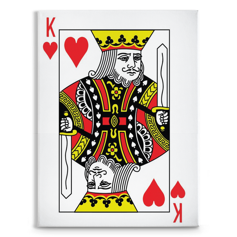 KING OF HEARTS Canvas