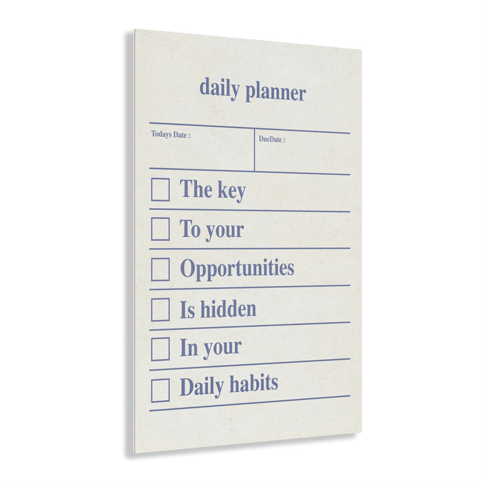 Daily Planner Acrylic Print