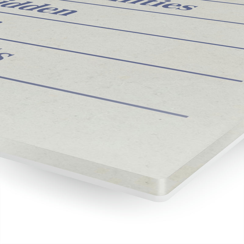 Daily Planner Acrylic Print