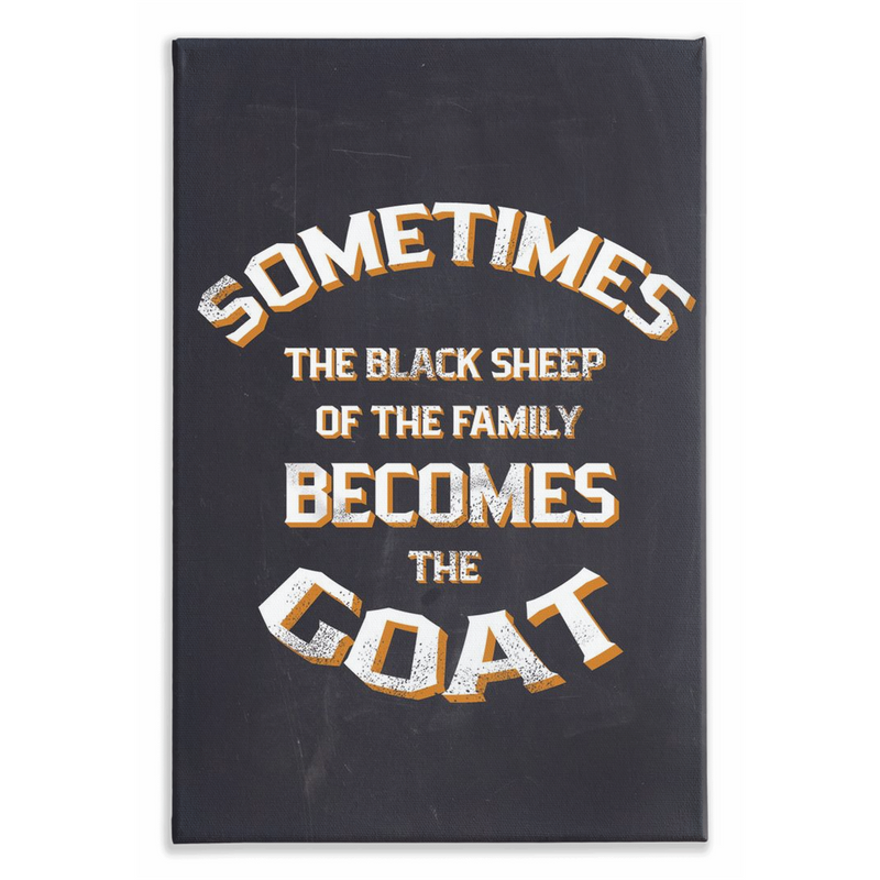 THE BLACK SHEEP BECOMES THE GOAT
