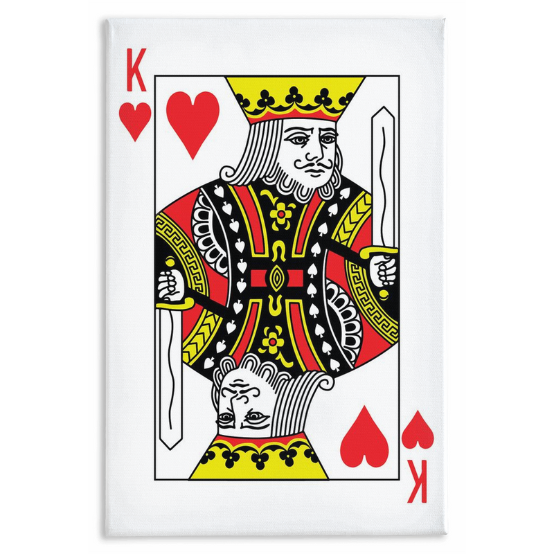 KING OF HEARTS Canvas