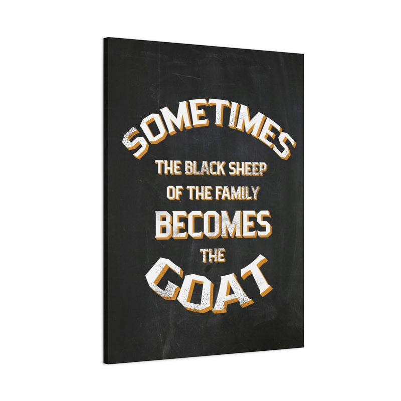 THE BLACK SHEEP BECOMES THE GOAT