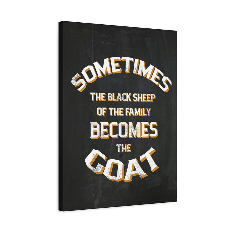 THE BLACK SHEEP BECOMES THE GOAT