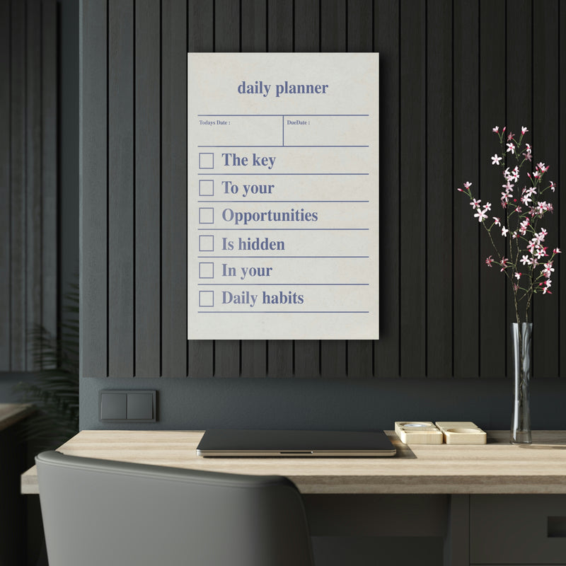 Daily Planner Acrylic Print