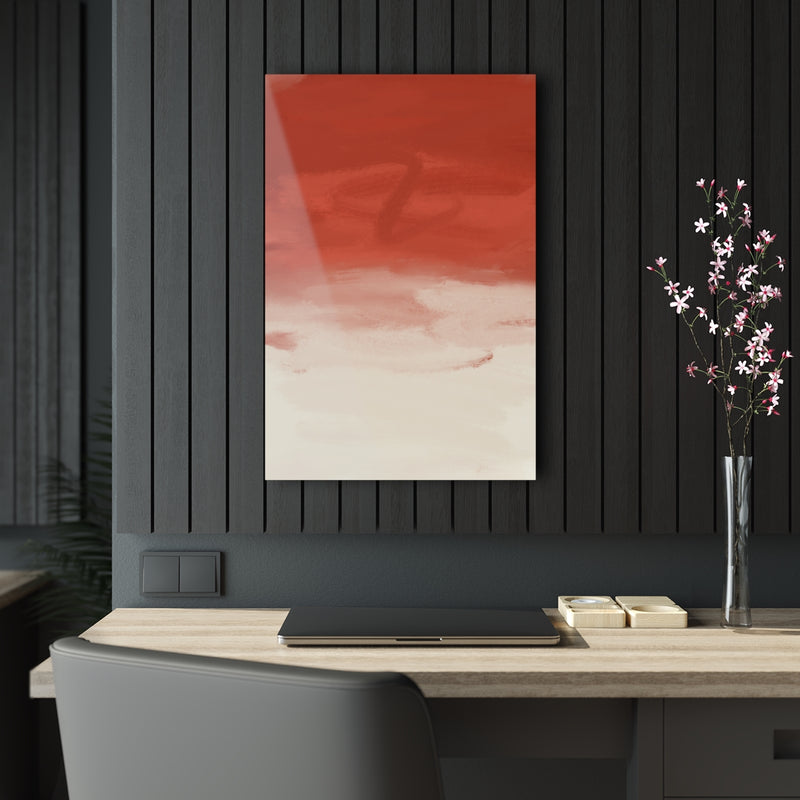 Red Abstract Acrylic Print