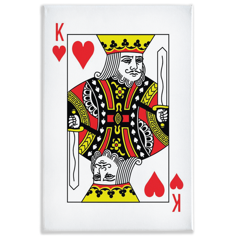 KING OF HEARTS Canvas