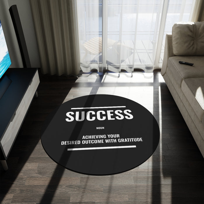 Definition of Success Round Rug