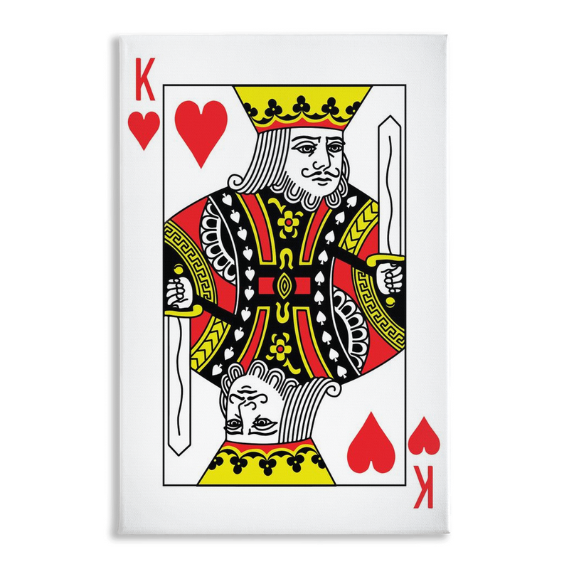 KING OF HEARTS Canvas