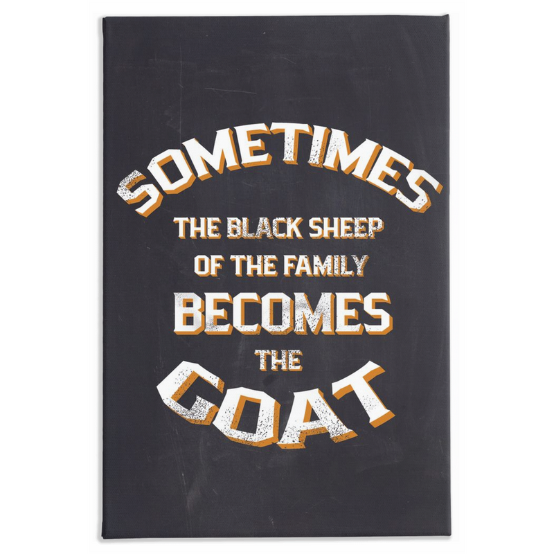 THE BLACK SHEEP BECOMES THE GOAT