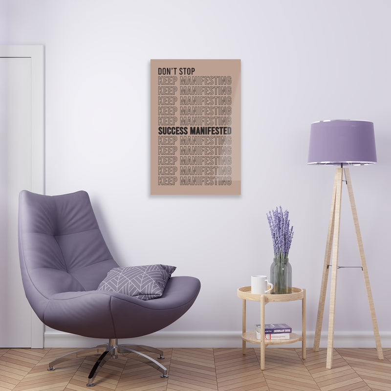 Don't Stop Acrylic Print
