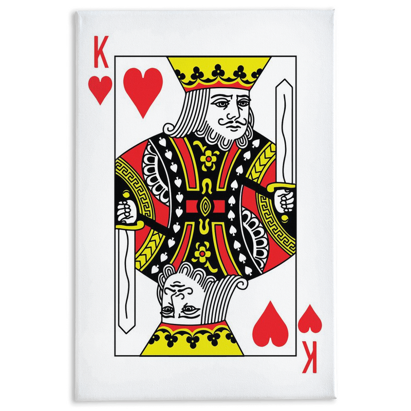 KING OF HEARTS Canvas