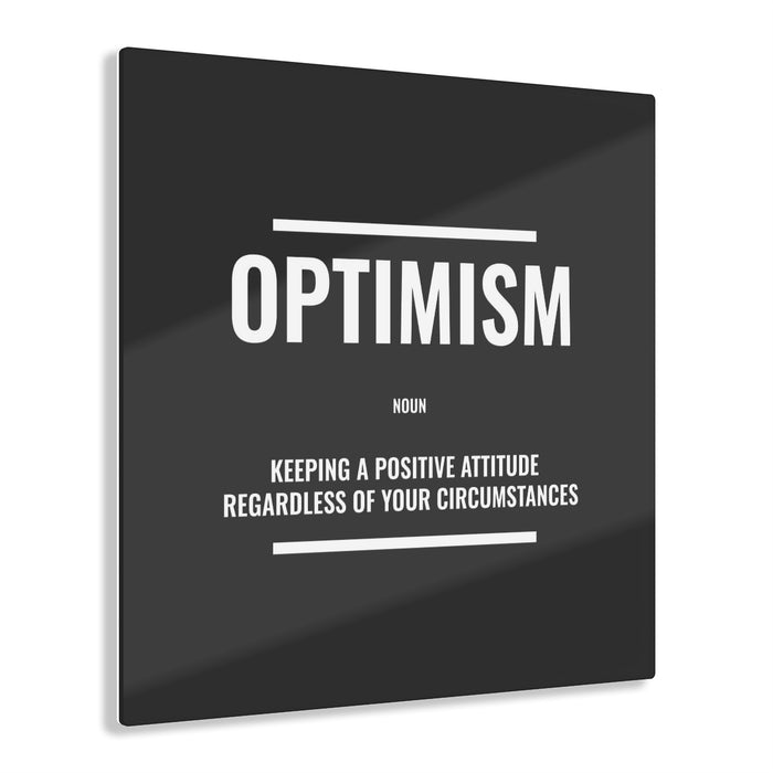 Optimism Definition Acrylic Print