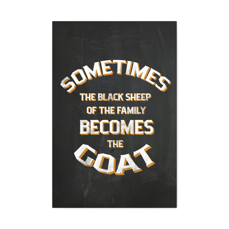 THE BLACK SHEEP BECOMES THE GOAT