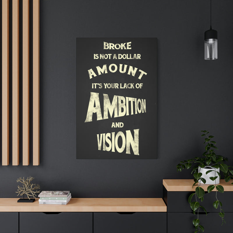 BROKE IS NOT A DOLLAR AMOUNT