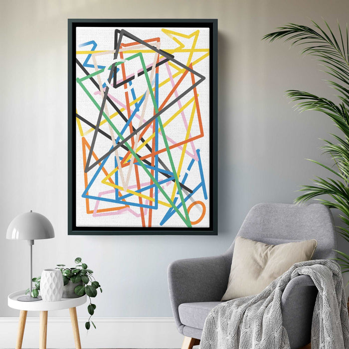 ABSTRACT COLOR Framed Canvas Print