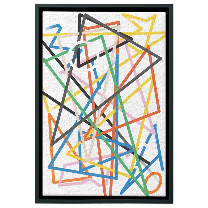 ABSTRACT COLOR Framed Canvas Print