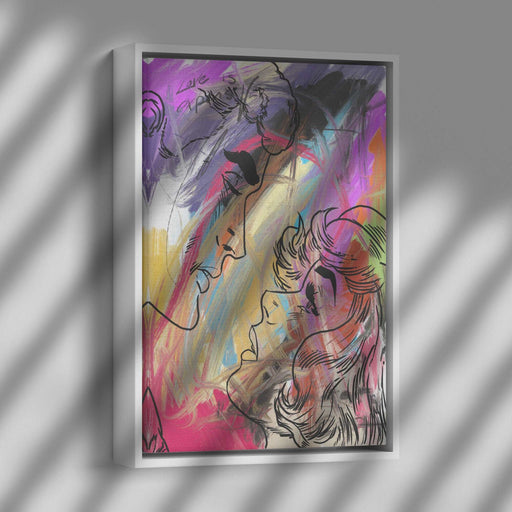 ABSTRACT LOVE FRAME Canvas PRINT