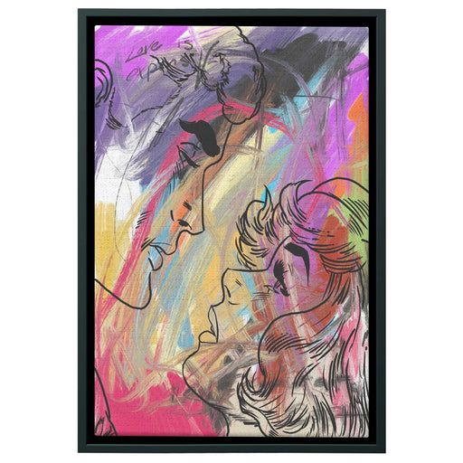 ABSTRACT LOVE FRAME Canvas PRINT