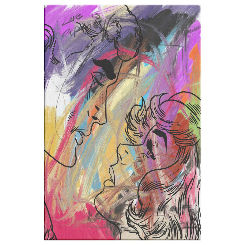Abstract  Love Canvas Print