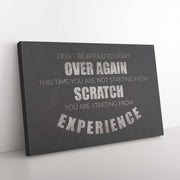 Don't be afraid of starting over Canvas