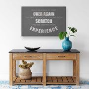 Don't be afraid of starting over Canvas