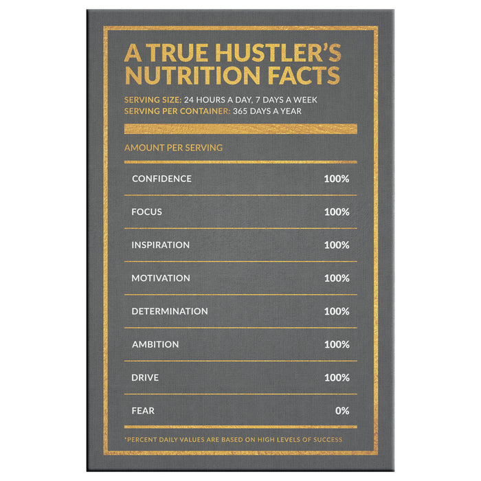 Hustlers Nutritional Facts