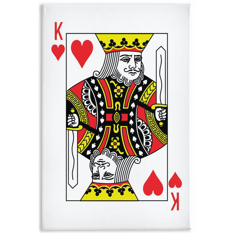 KING OF HEARTS Canvas