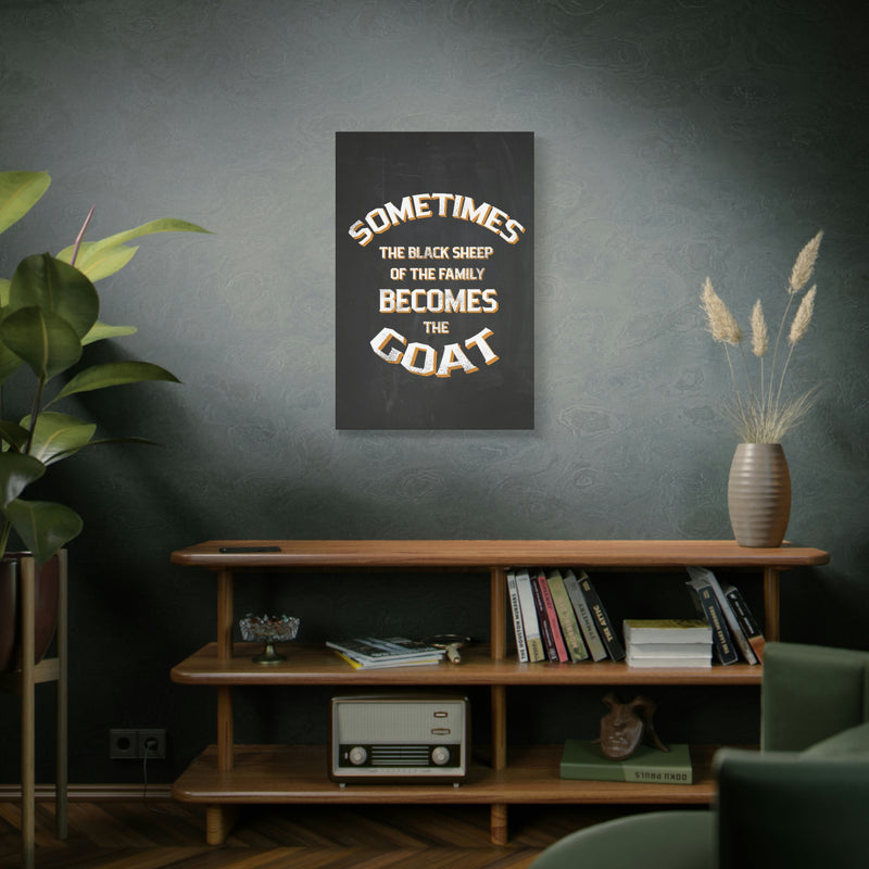 THE BLACK SHEEP BECOMES THE GOAT