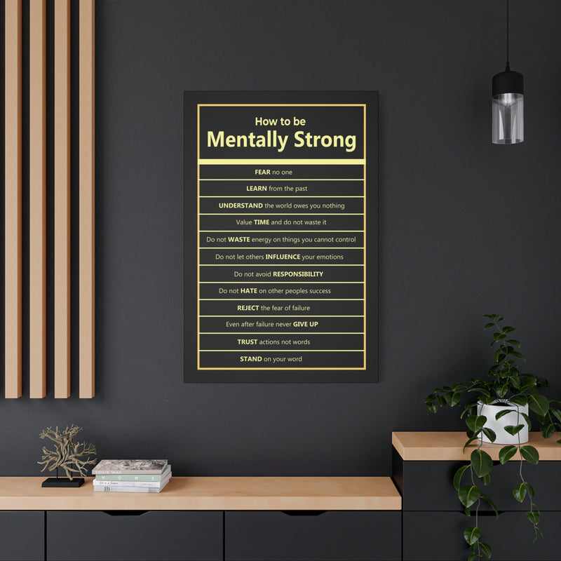 HOW TO BE MENTALLY STRONG