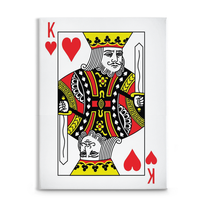 KING OF HEARTS Canvas