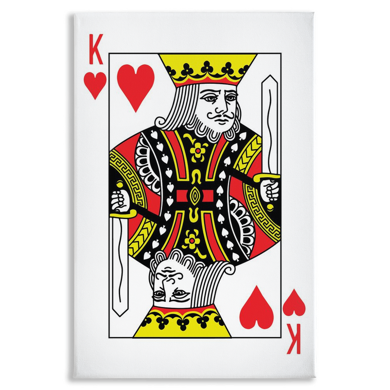 KING OF HEARTS Canvas