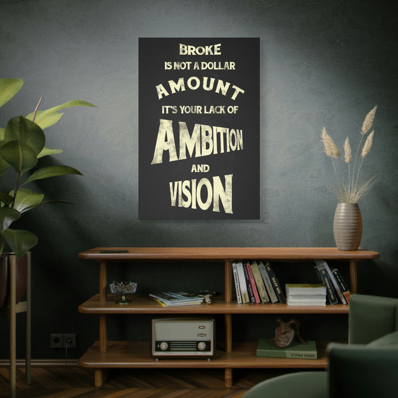 BROKE IS NOT A DOLLAR AMOUNT