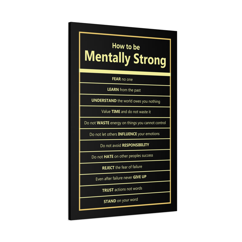HOW TO BE MENTALLY STRONG