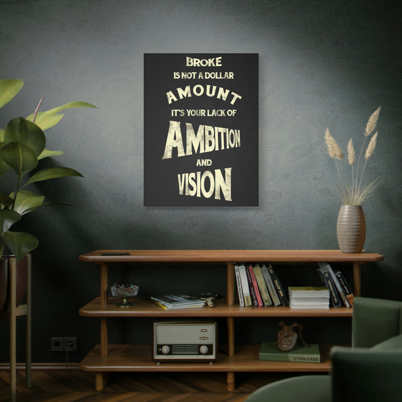 BROKE IS NOT A DOLLAR AMOUNT