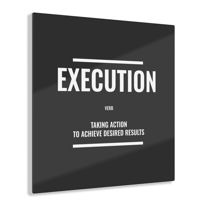 Execution Definition Acrylic Print