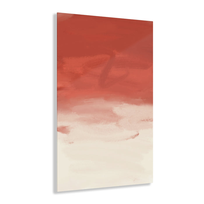 Red Abstract Acrylic Print