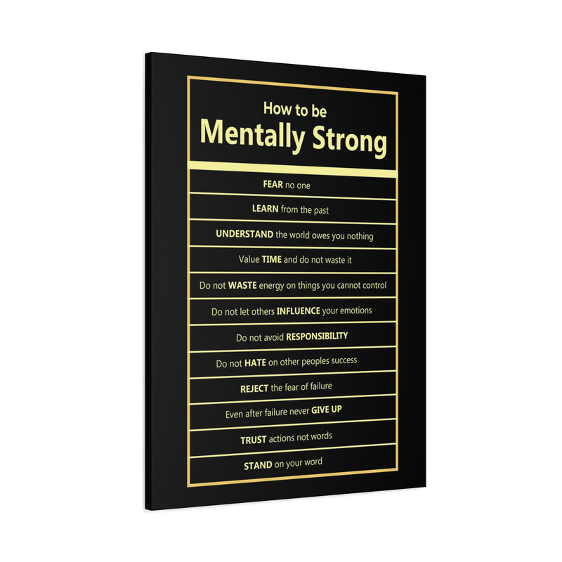 HOW TO BE MENTALLY STRONG